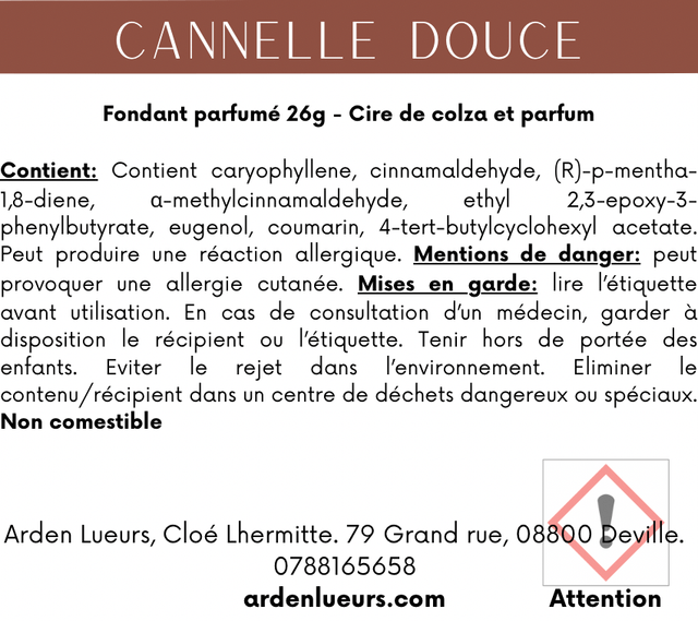 Fondant Cannelle douce