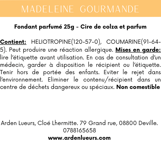 Fondant Madeleine gourmande