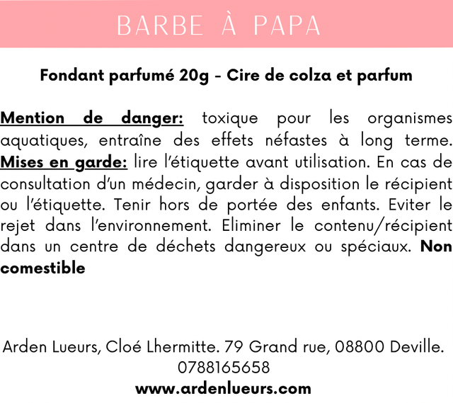 Fondant Barbe à papa 