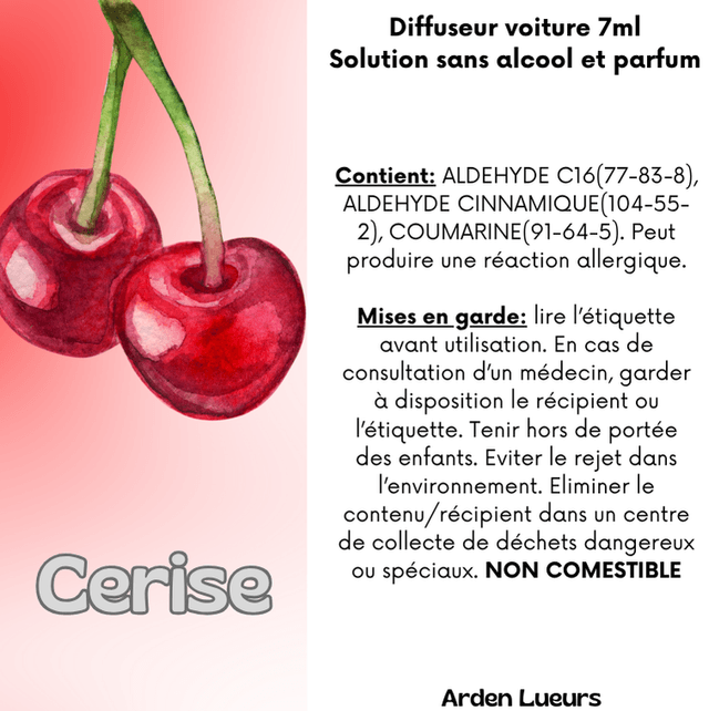 Diffuseur voiture Cerise