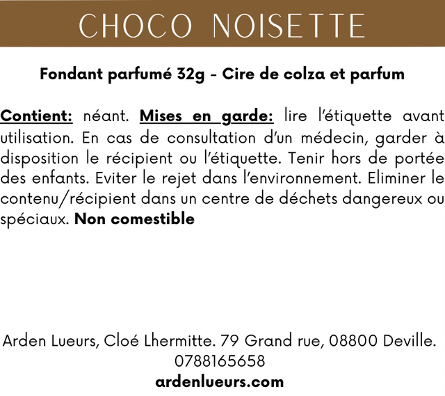 Fondant Choco noisette