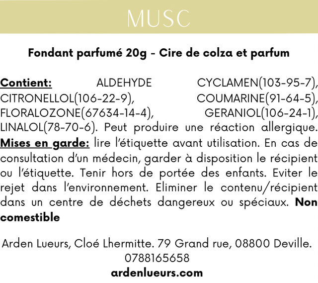 Fondant Musc