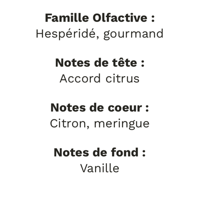 Mousse de cire Citron meringué 