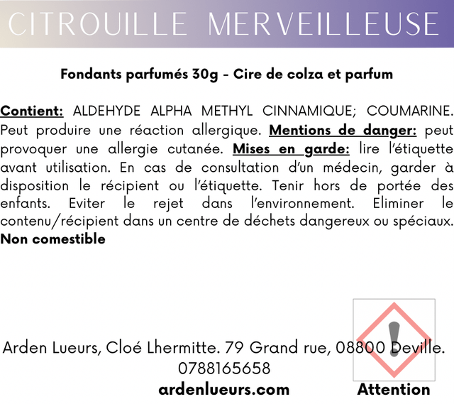 Fondants Citrouille merveilleuse
