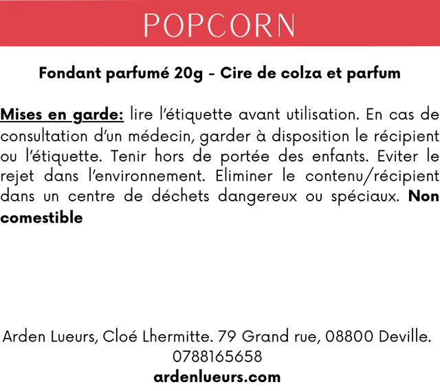 Fondant Popcorn fantôme  