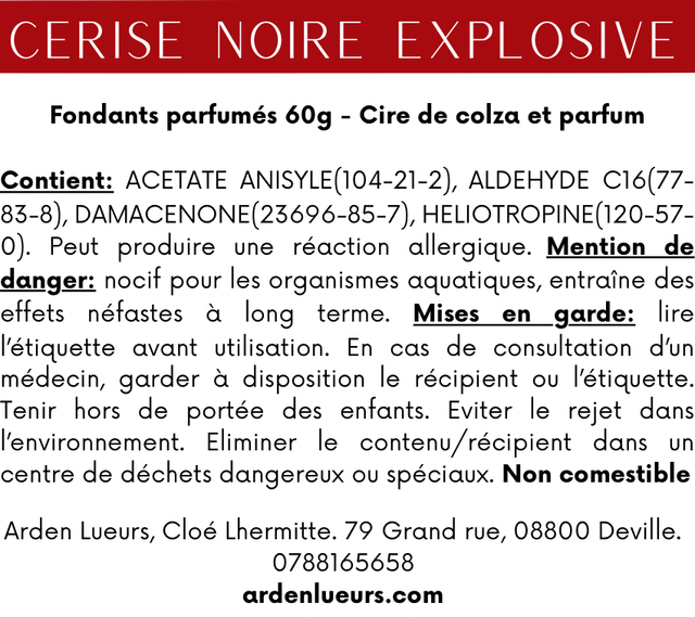 Fondants Cerise noire explosive