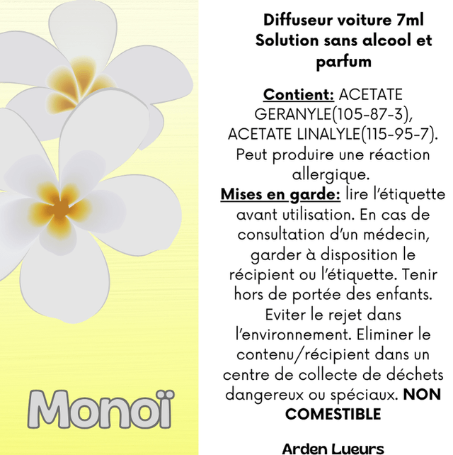 Diffuseur voiture Monoï 