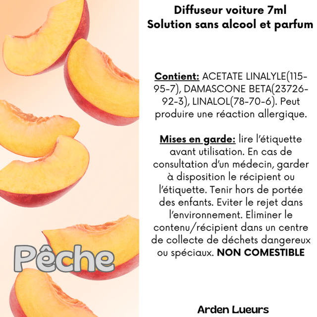 Diffuseur voiture Pêche 